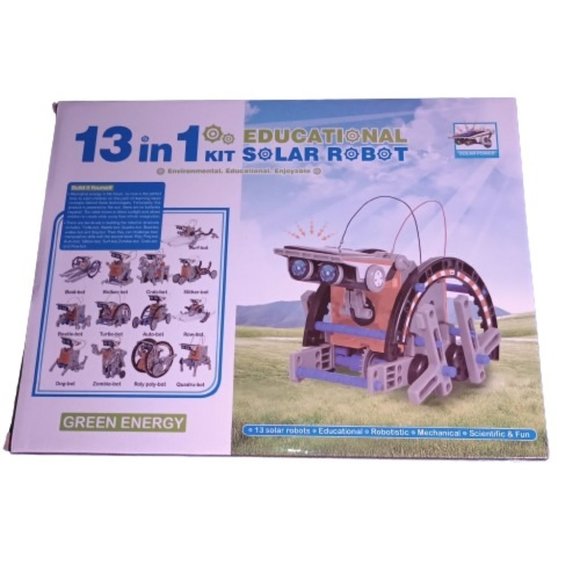 STEM 13-in-1 Education Solar Power Robot Toy Educational DIY Science Kit for Kid - Picture 1 of 8
